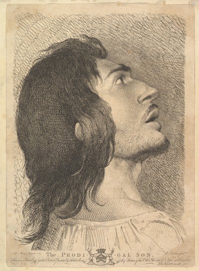 رئيس في الملف الشخصي للابن الضال ، 1766. بواسطة ريتشارد إيرلوم