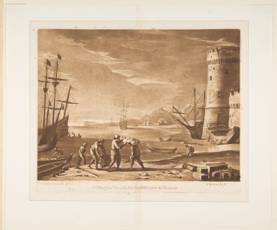 ميناء بحري مع بحارة بضائع ، 1774. بواسطة ريتشارد إيرلوم