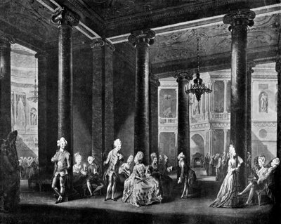 داخل البانثيون في طريق أكسفورد ، 1772. بواسطة ريتشارد إيرلوم
