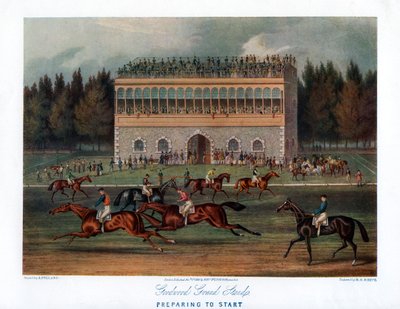 جودوود جراند ستاند ، الاستعداد للبدء ، 1836. بواسطة ريتشارد جيبسون ريف