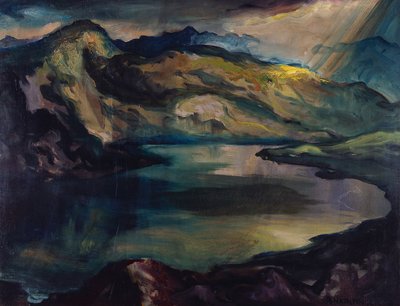 بحيرة جبلية بواسطة ريتشارد هارلفينغر