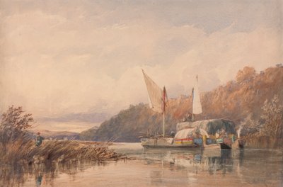 Hay and Log Barges on the Conway بواسطة ريتشارد هنري نيبس