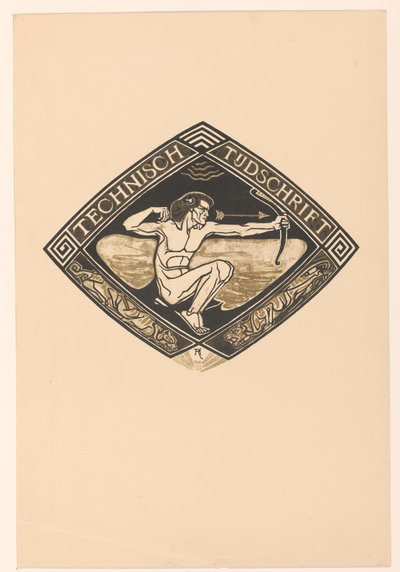 تصميم الغلاف لـ: Technische Tijdschrift، 1914 بواسطة ريتشارد نيكولاس رولاند هولست