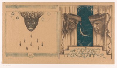 تصميم الغلاف لـ: Wendingen، Mask Issue، 1920 بواسطة ريتشارد نيكولاس رولاند هولست