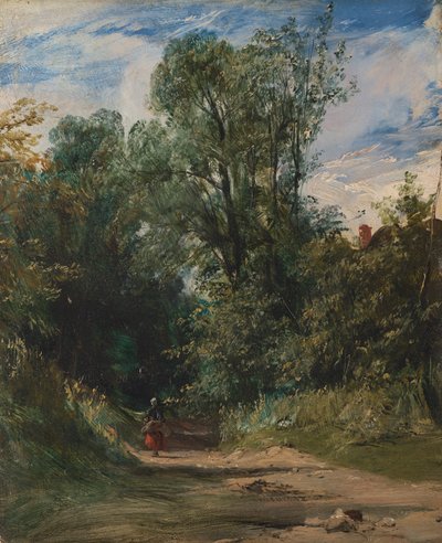 حارة مشجرة بواسطة Richard Parkes Bonington
