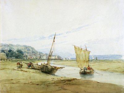 بالقرب من Honfleur ، c.1822 (مرحاض فوق الجرافيت على الورق) بواسطة ريتشارد باركس بونينجتون