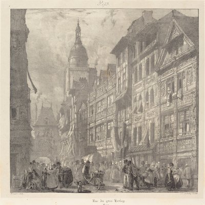 Rue du Gros-Horloge ، روان بواسطة ريتشارد باركس بونينجتون