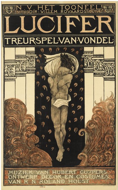 ملصق مسرحية لوسيفر 1910 بواسطة Richard Roland Holst