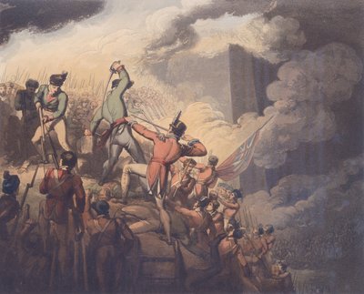 بطليوس ، 6 أبريل 1812 ، من "انتصارات دوق ويلينغتون" ، منقوش بواسطة T. Fielding ، حانة. 1819 (انظر 115640) بواسطة ريتشارد ويستال