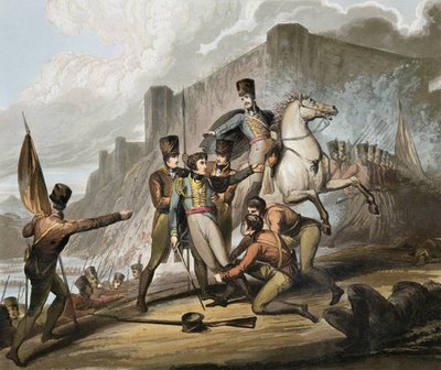 Oporto ، من "انتصارات دوق ويلينغتون" ، نقش بواسطة T. Fielding ، حانة. 1819 بواسطة ريتشارد ويستال