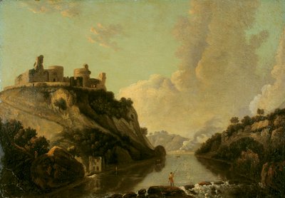قلعة Cilgerran ، c1730-1780. بواسطة ريتشارد ويلسون