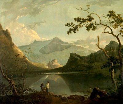 سنودون من للين نانتل ، شمال ويلز ، حوالي 1765-67 (زيت على قماش) بواسطة ريتشارد ويلسون