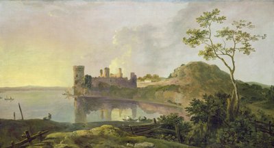 أمسية الصيف (قلعة كارنارفون) حوالي 1764-65 (زيت على قماش) بواسطة ريتشارد ويلسون