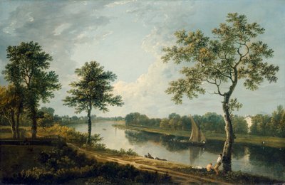 نهر التايمز بالقرب من ماربل هيل حوالي عام 1762 (زيت على قماش) بواسطة ريتشارد ويلسون