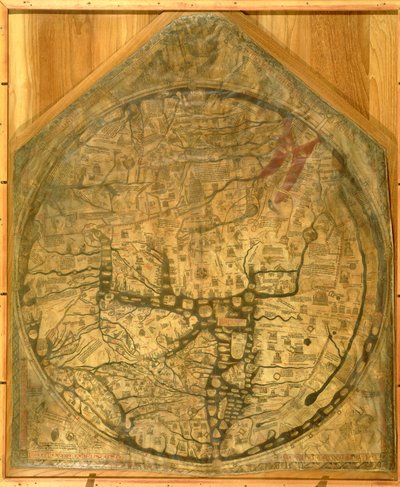 خريطة العالم ، ج .1290 بواسطة Richard of Haldingham