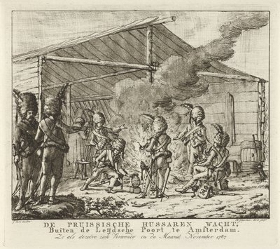 الفرسان البروسيون ينتظرون في Leidse Poort في أمستردام ، 1787 الفرسان البروسيون ينتظرون ، خارج Leijdsche Poort في أمستردام (...) (العنوان على الكائن) بواسطة جي بوم