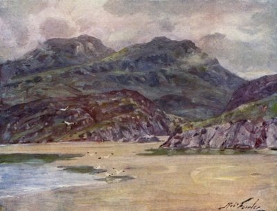 شاطئ وحيد بالقرب من Penrhyn Deudraeth (لون ليثو) بواسطة روبرت (بعد) فاولر