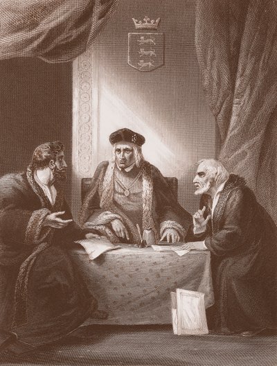 هنري السابع مع إمبسون ودادلي ، نقش بواسطة إيه إتش باين (ليثو) بواسطة روبرت (بعد) سميرك