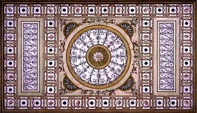 تصميم السقف في المكتبة في Osterley House ، مقر Robert Child Esq. بواسطة روبرت آدم