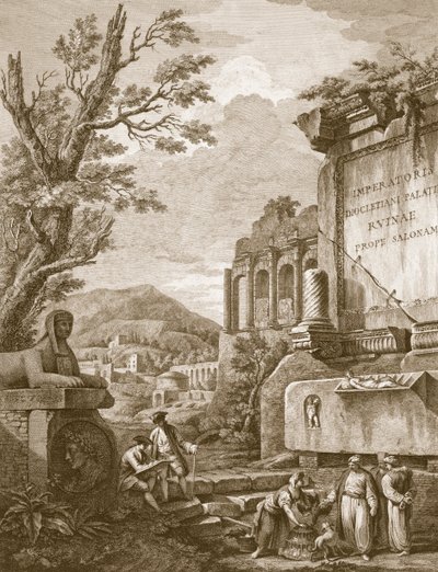 ر. أنا من "أنقاض قصر الإمبراطور دقلديانوس في سبالاترو في دالماتيا" ، حانة. 1764. بواسطة روبرت آدم