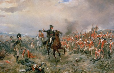 دوق ويلينغتون في واترلو بواسطة Robert Alexander Hillingford