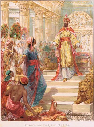 رسم توضيحي من "قصص الكتاب المقدس" لإرنست نيستر، حوالي عام 1910 (ليثو ملون) بواسطة روبرت أمبروز دادلي