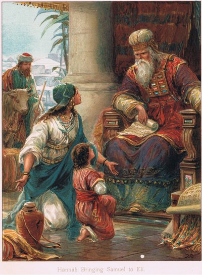 رسم توضيحي من "قصص الكتاب المقدس" بواسطة إرنست نيستر ، حوالي عام 1910 (ليثو ملون) بواسطة روبرت أمبروز دادلي