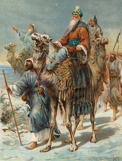 الحكماء يبحثون عن يسوع (لون الليثو) بواسطة روبرت أمبروز دادلي