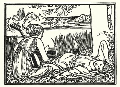 رسم توضيحي لقصائد جون كيتس: Endymion (litho) بواسطة روبرت أنينج بيل