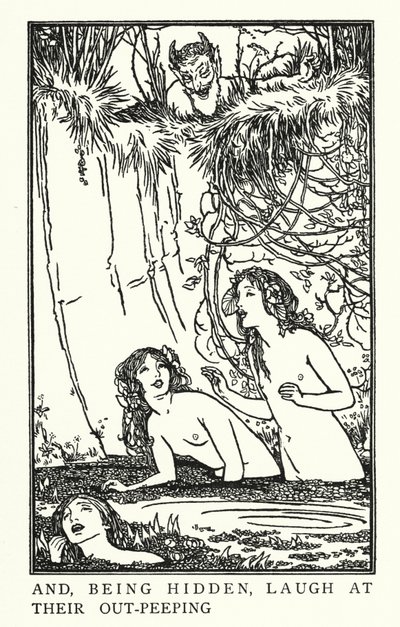 رسم توضيحي لقصائد جون كيتس: Endymion (litho) بواسطة روبرت أنينج بيل