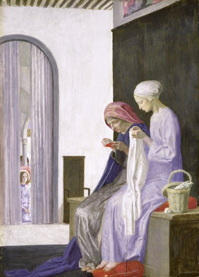 مريم في بيت إليزابيث ، 1917 بواسطة روبرت أنينج بيل