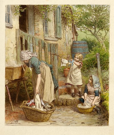 الأم والطفل يتدليان في الحانة. 1854 بواسطة روبرت بارنز