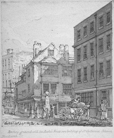 St Katherine Coleman Rectory ، شارع Fenchurch ، مدينة لندن ، 1817 بواسطة روبرت بليميل شنيبيلي