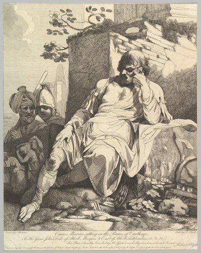 كايوس ماريوس على أطلال قرطاج ، 20 يناير 1782. بواسطة روبرت بليث
