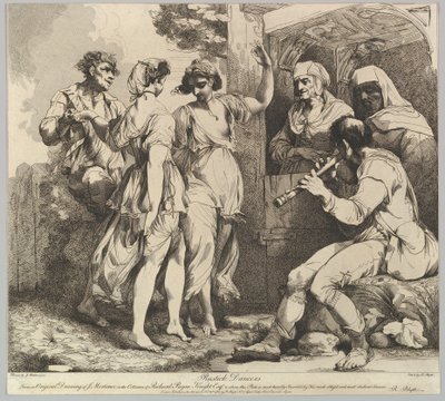راقصو رستيك ، 9 نوفمبر 1780. بواسطة روبرت بليث