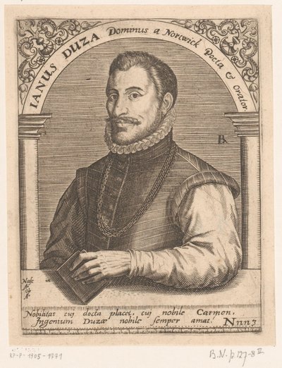 صورة يانوس دوسه يانوس دوزا دومينوس من Nortwick Poeta & Orator. (العنوان على الكائن) سلسلة صور لعلماء القرنين الخامس عشر والسادس عشر (عنوان السلسلة) بواسطة روبرت بويسارد
