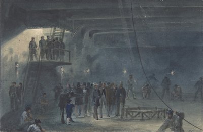 لف الكبل في ما بعد الدبابة على متن Great Eastern في Sheerness: قم بزيارة ... ، 1865-1866. بواسطة روبرت تشارلز دادلي