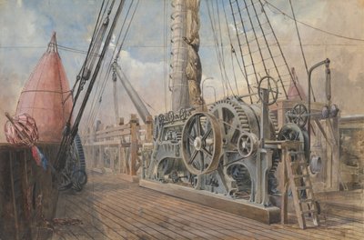 سطح السفينة الشرقية الكبرى ، حوض الكابل ، إلخ ، 1866 ، 1865-66. بواسطة روبرت تشارلز دادلي