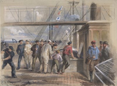 وصلت الأخبار عبر كابل الأطلسي من جميع أنحاء العالم ، وما إلى ذلك ، 1866. بواسطة روبرت تشارلز دادلي