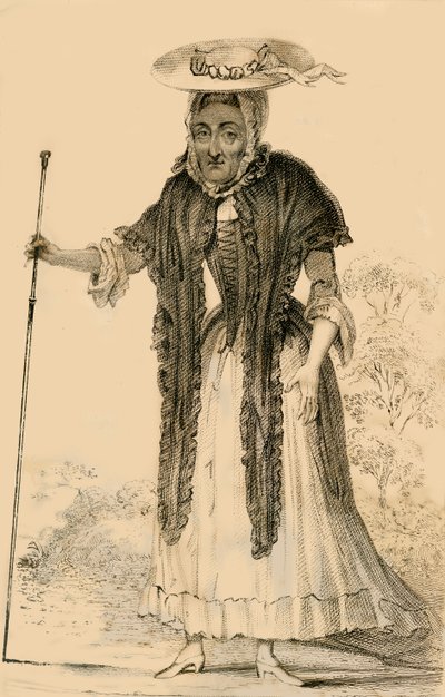 جين لويس ، ملحوظة عن عمرها وخصائصها ، 1821. بواسطة روبرت كوبر