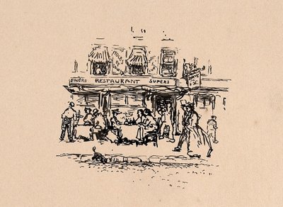 حيث تناولنا العشاء في الحي اللاتيني بباريس عام 1896 بواسطة روبرت كوزاد هنري