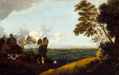 منظر للندن من هاي جيت ، حوالي عام 1775 (زيت على قماش) بواسطة روبرت كرونز