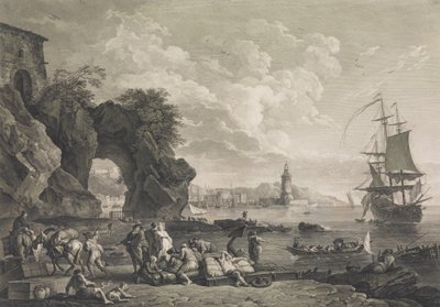 منظر ل Pausilype بالقرب من نابولي ، 1785. بواسطة روبرت دوديت