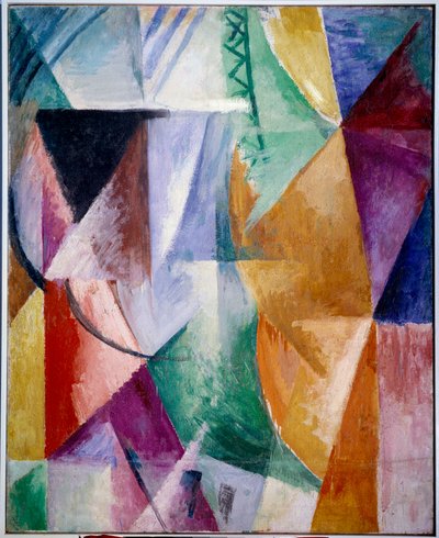 نافذة أو تصميم لثلاث نوافذ. لوحة لروبرت ديلوناي (1885-1941) بواسطة روبرت ديلوناي
