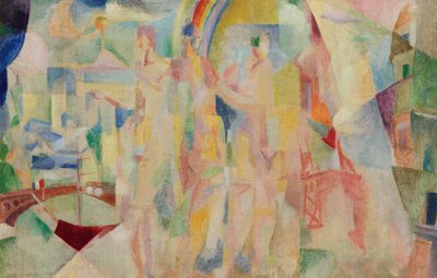 مدينة باريس ، رسم تخطيطي ، 1911-1912. بواسطة روبرت ديلوناي