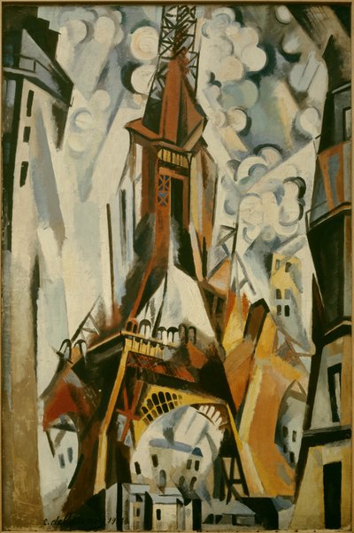 لوحة برج إيفل لروبرت ديلوناي (1885-1941) 1910. بواسطة روبرت ديلوناي