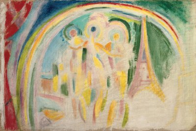 The Three Graces، Study for "La Ville de Paris" ، حوالي 1911-1912 (زيت على قماش) بواسطة روبرت ديلوناي