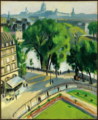 منظر من Quai du Louvre بواسطة روبرت ديلوناي