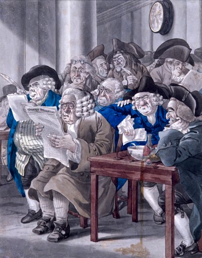 "Stock-Jobbers Extraordinary" ، بورصة لندن ، c1795 بواسطة روبرت دايتون