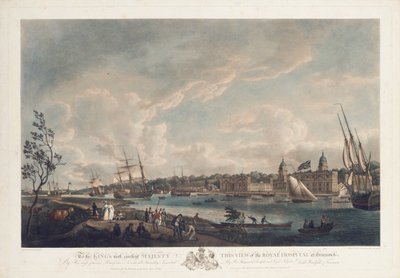 منظر للمستشفى الملكي في غرينتش ، 1793 بواسطة روبرت دود